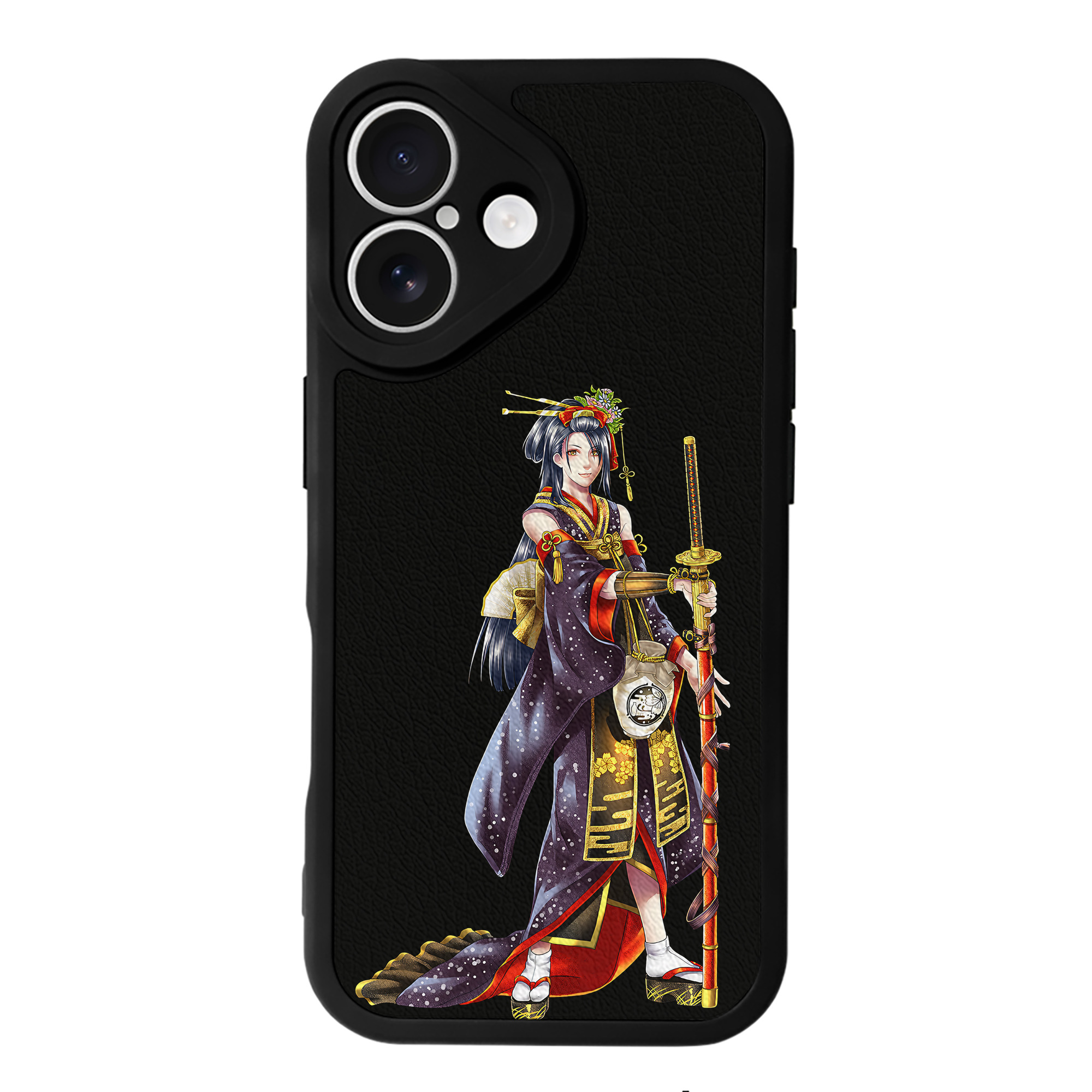 （画像用） 刀剣乱舞 Touken Ranbu 【iPhone 16シリーズ対応】シリコンスマホケース（レザー調） 材質：シリコン